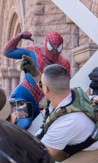 Spider-Man about to punch Jake Lang in his stupid face